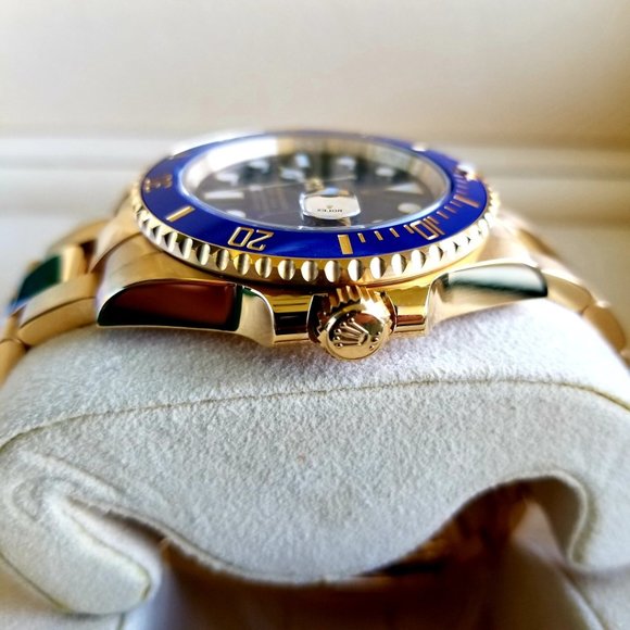 Rolex Submariner Yellow Gold 18k Blue Dial - Picture 6 of 9